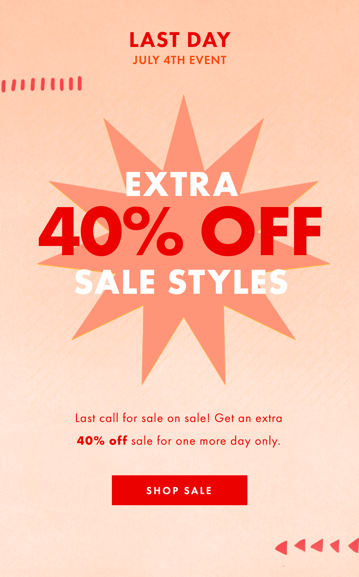 Shop Sale