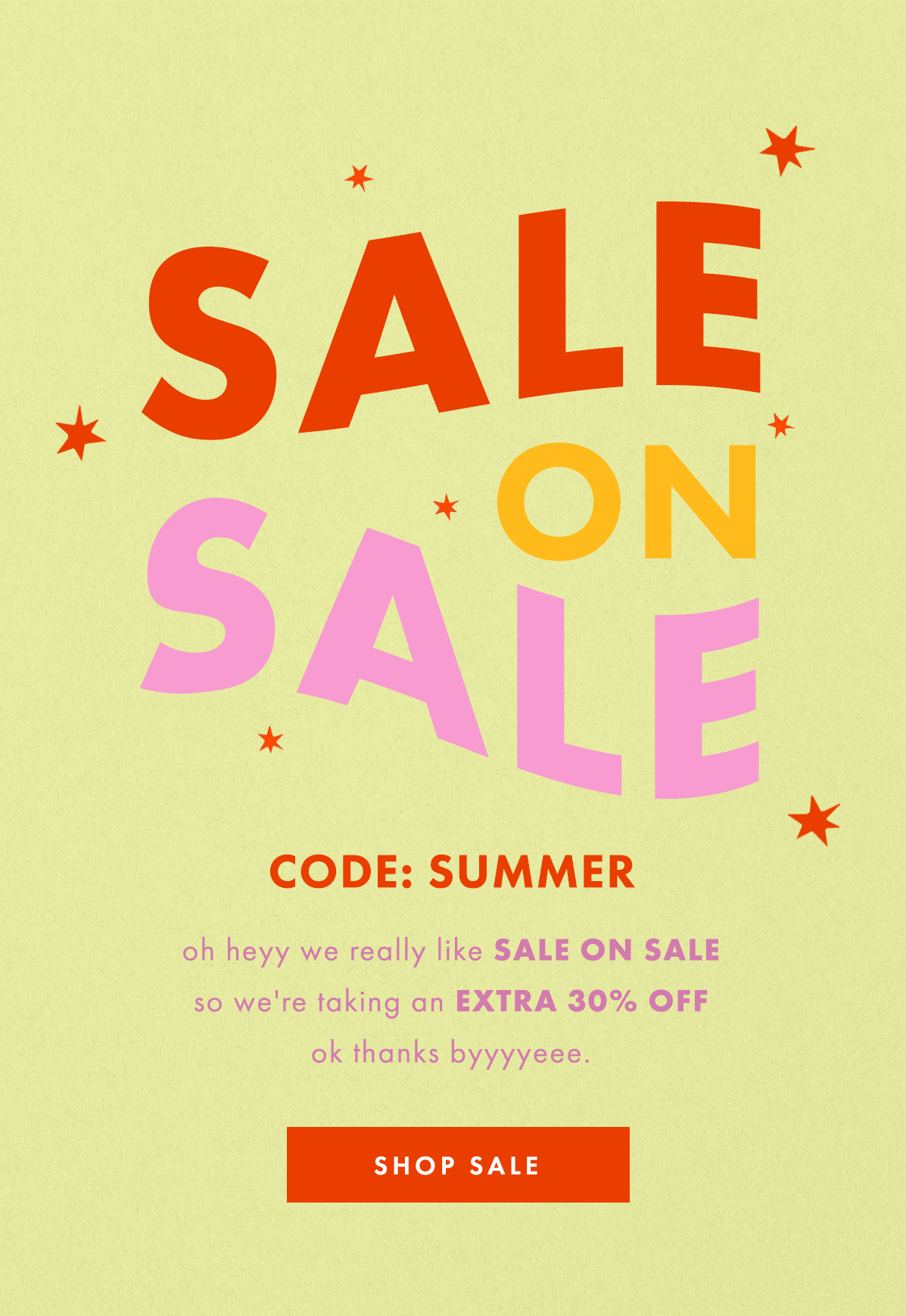 Shop Sale on Sale