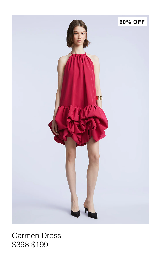 Carmen Dress | $159, $398 (60% off)