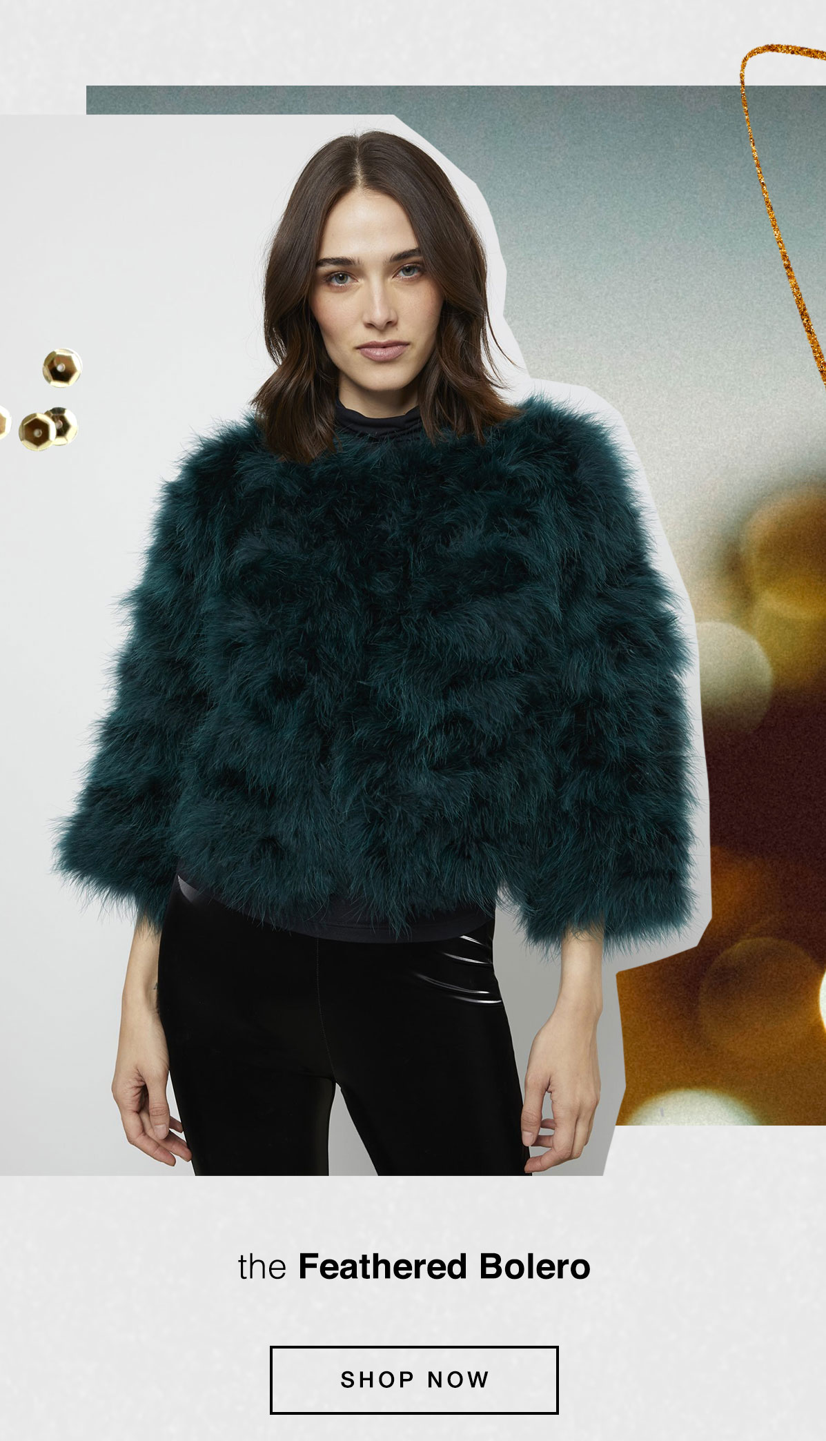 The Feathered Bolero Jacket