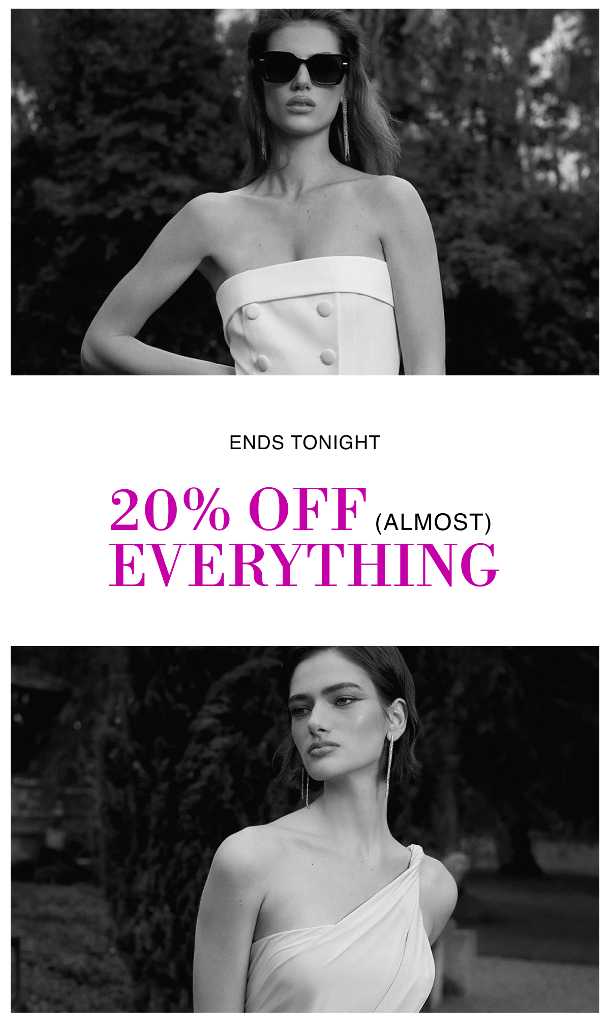 20% Off (Almost) Everything | Ends Tonight | Up to 60% off for a limited time. Extra savings on sale. 20% off select full-price styles.