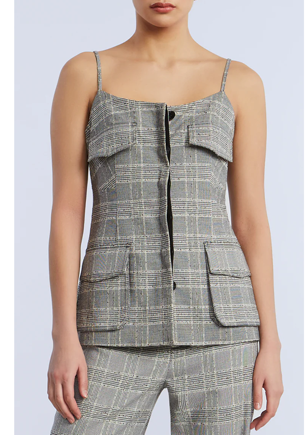 Glen Plaid Vest