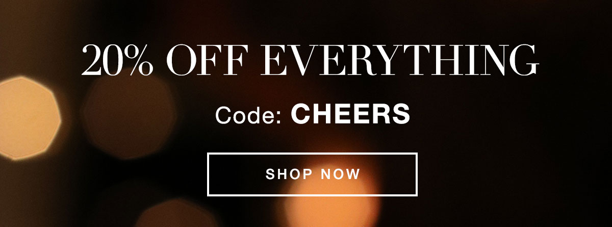 20% off with code Cheers