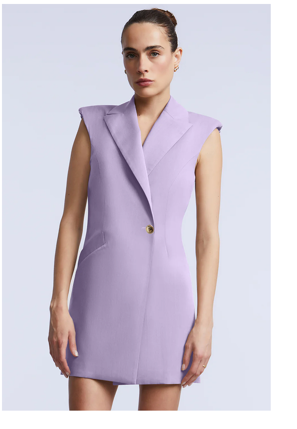 Kara Blazer Dress in Lavender