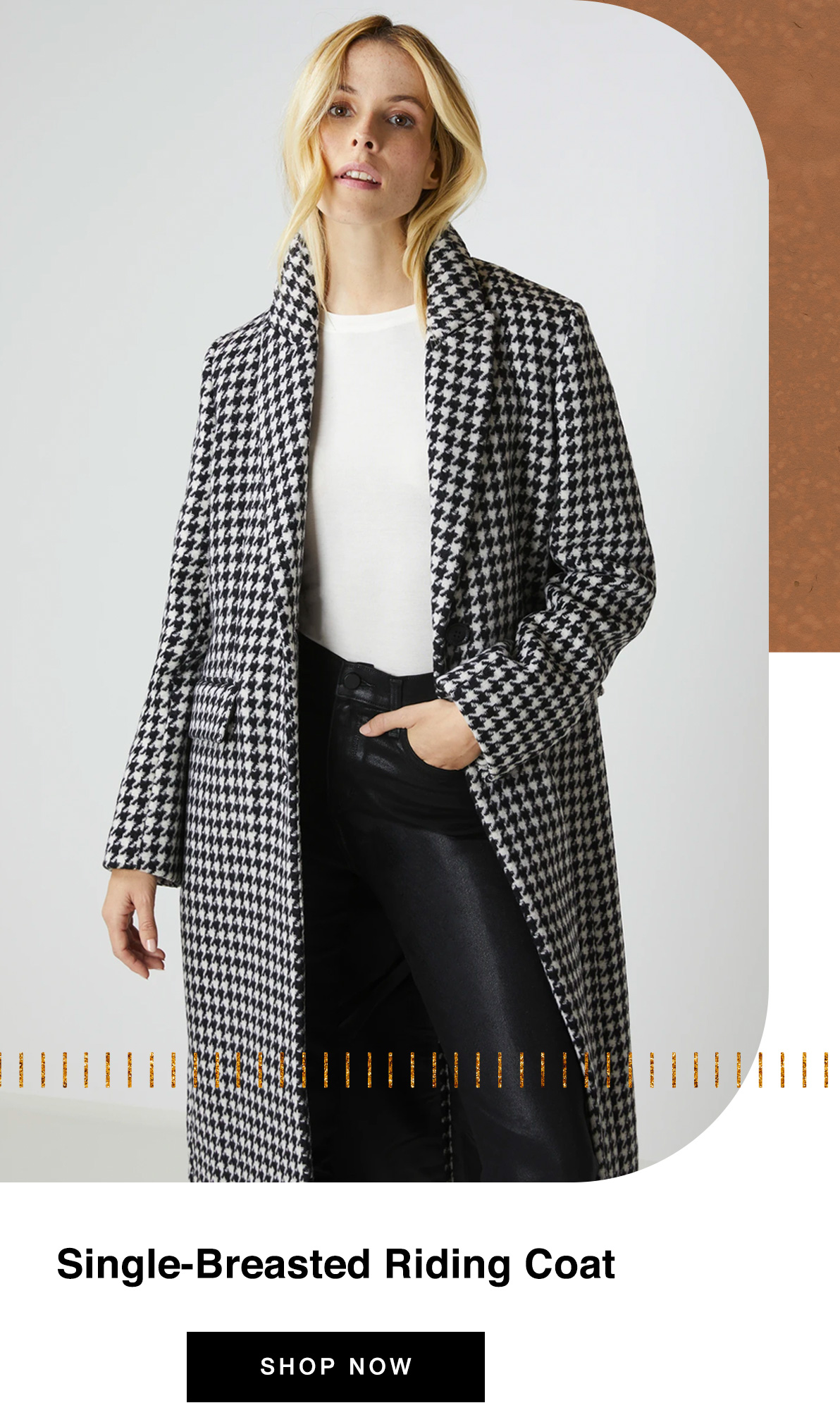 Single-Breasted Riding Coat