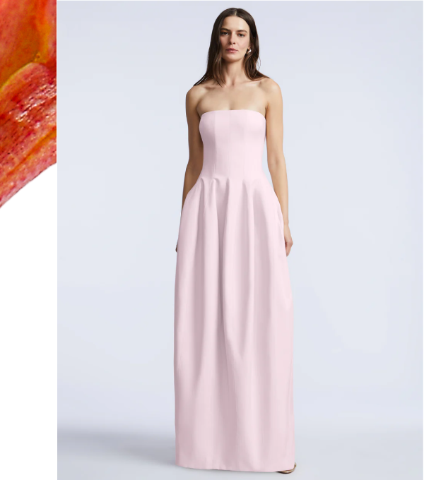 Solid Structured Gown
