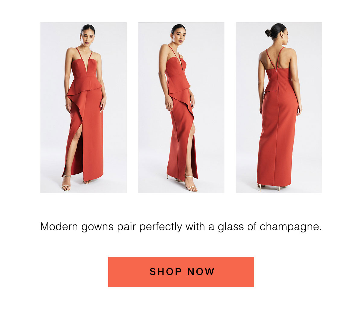 Shop the Daphne Gown in Red