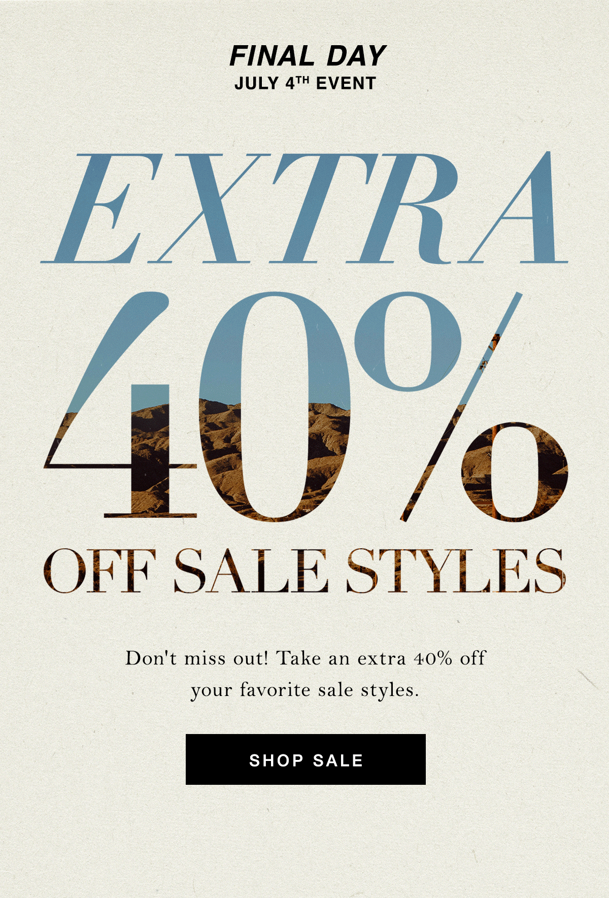 Shop Sale