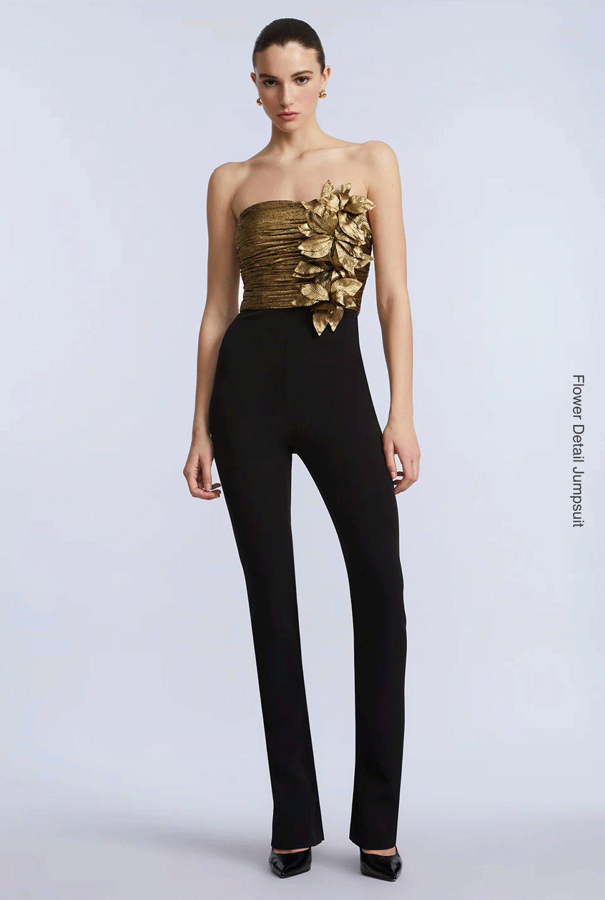 Shop the Flower Detail Jumpsuit