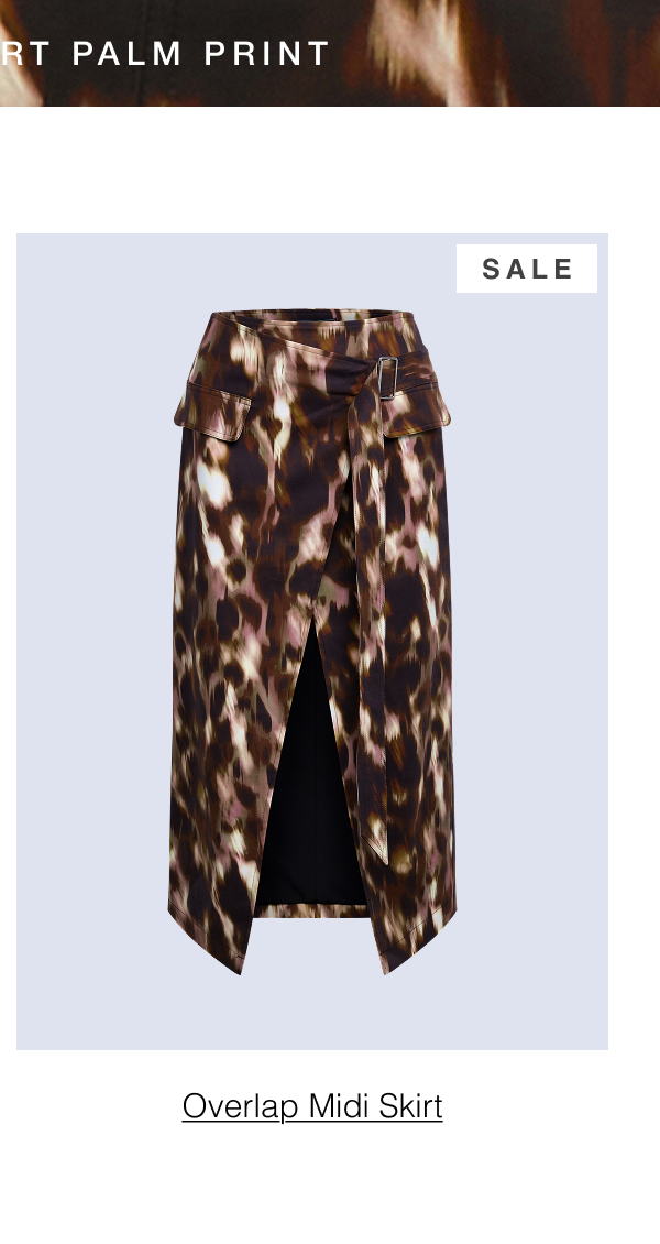 Shop the Overlap Midi Skirt on sale 