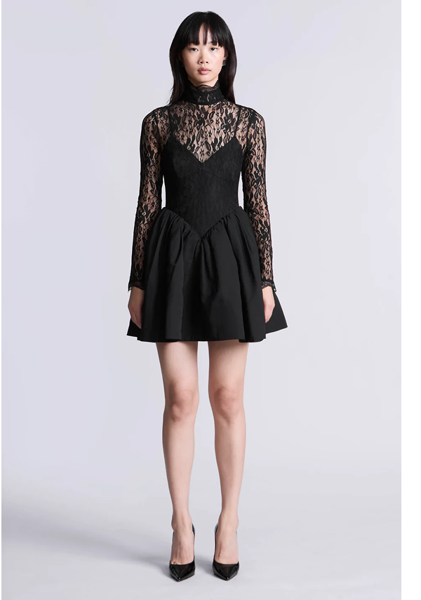 Stretch Lace Bubble Dress