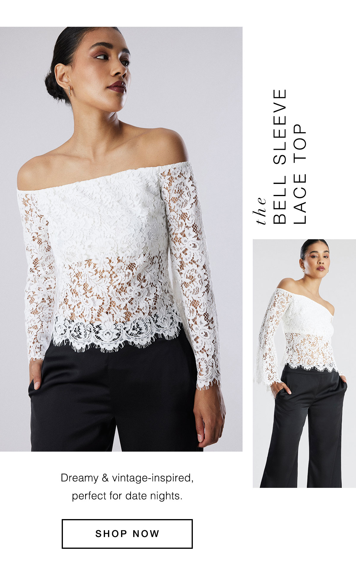 The Bell Sleeve Lace Top