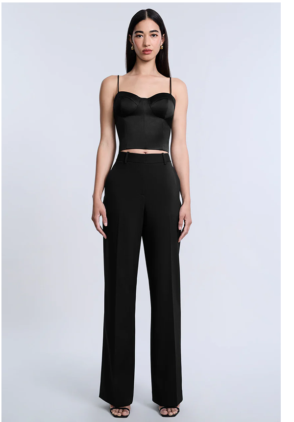 Shop the Cady Relaxed Straight Pant in Black