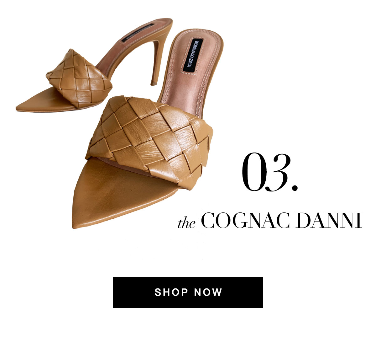 the Cognac Danni Stiletto