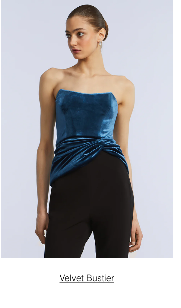 Shop the Velvet Bustier