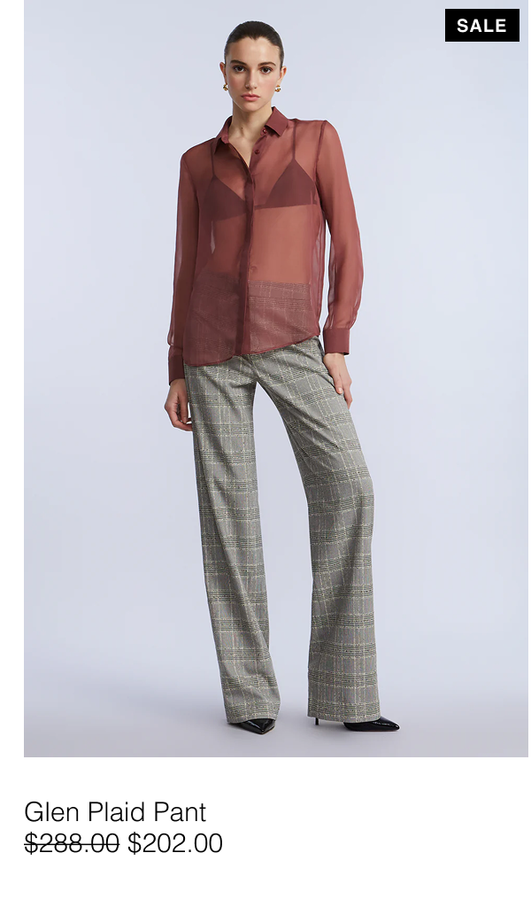 Glen Plaid Pant - was $288, now $202 