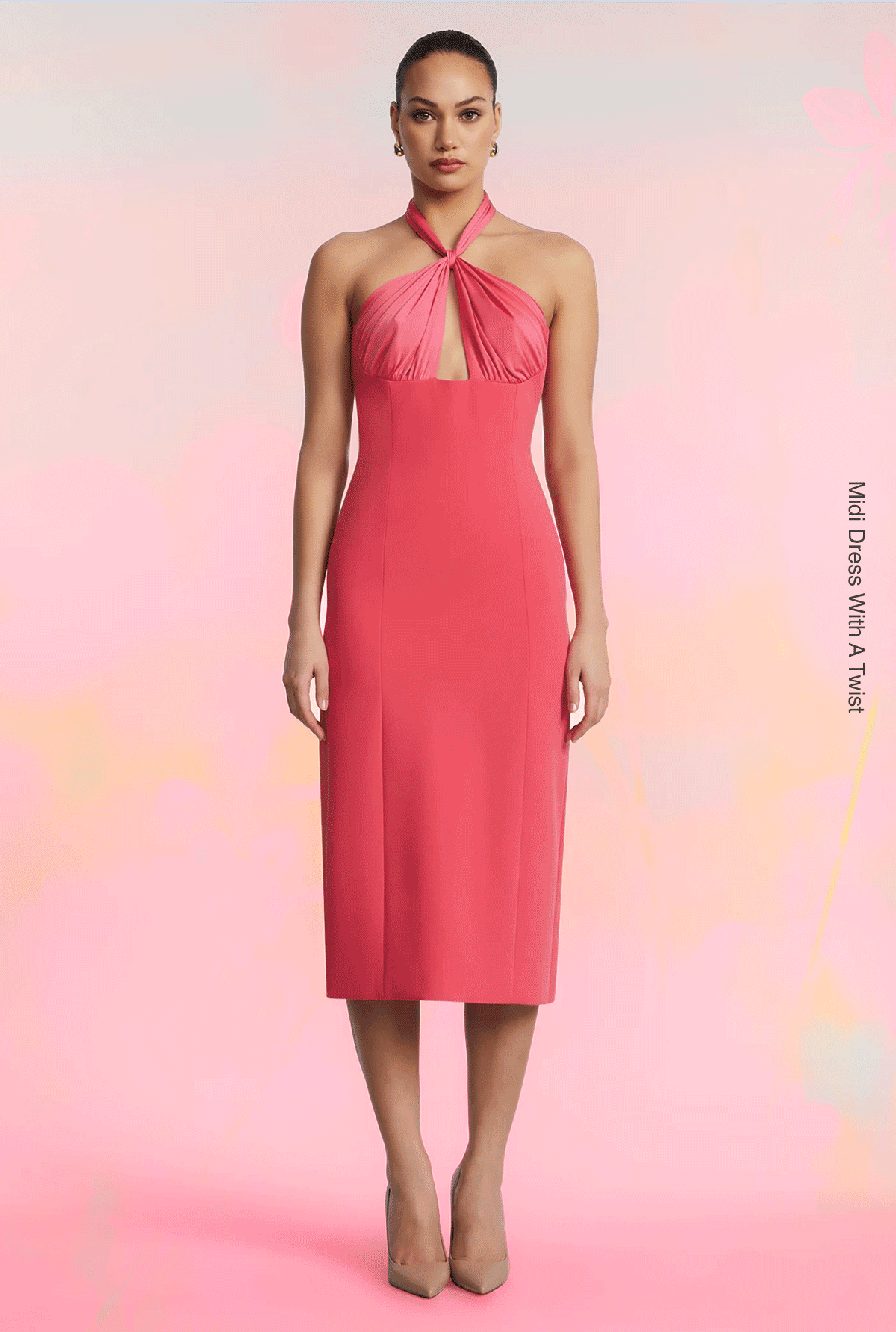 Perfect for August's warm light and early fall moments. Shop the Midi Dress With A Twist