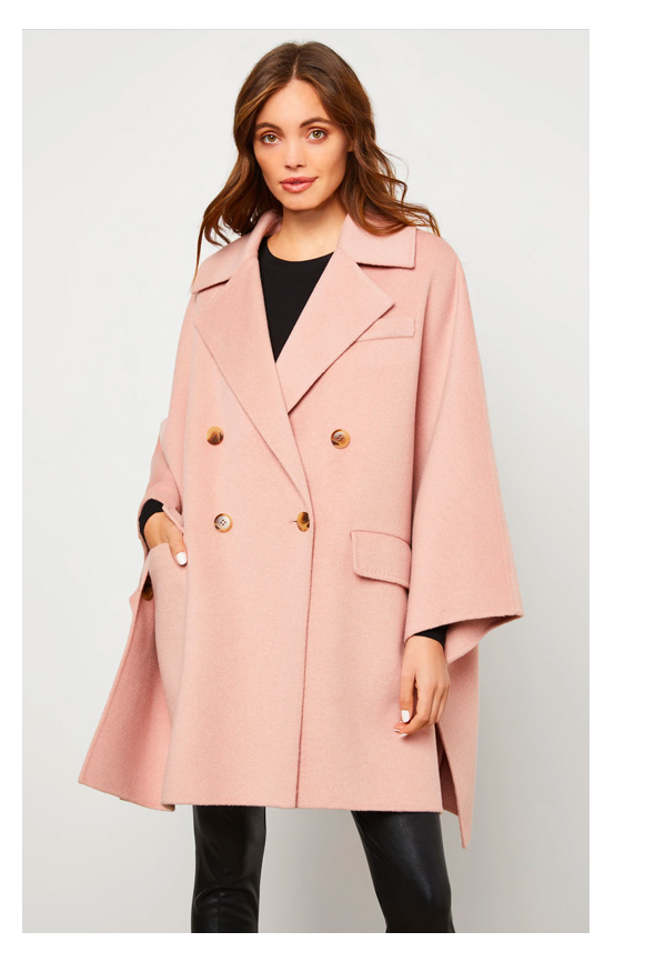  PINK SPARKLE PINK SPARKLE PINK SPARKLE PINK SPARKLE DOUBLE-BREASTED CAPELET