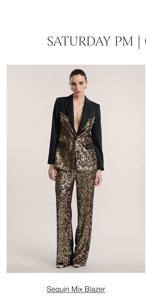 Saturday PM | Gala Glamour. Shop the Sequin Mix Blazer