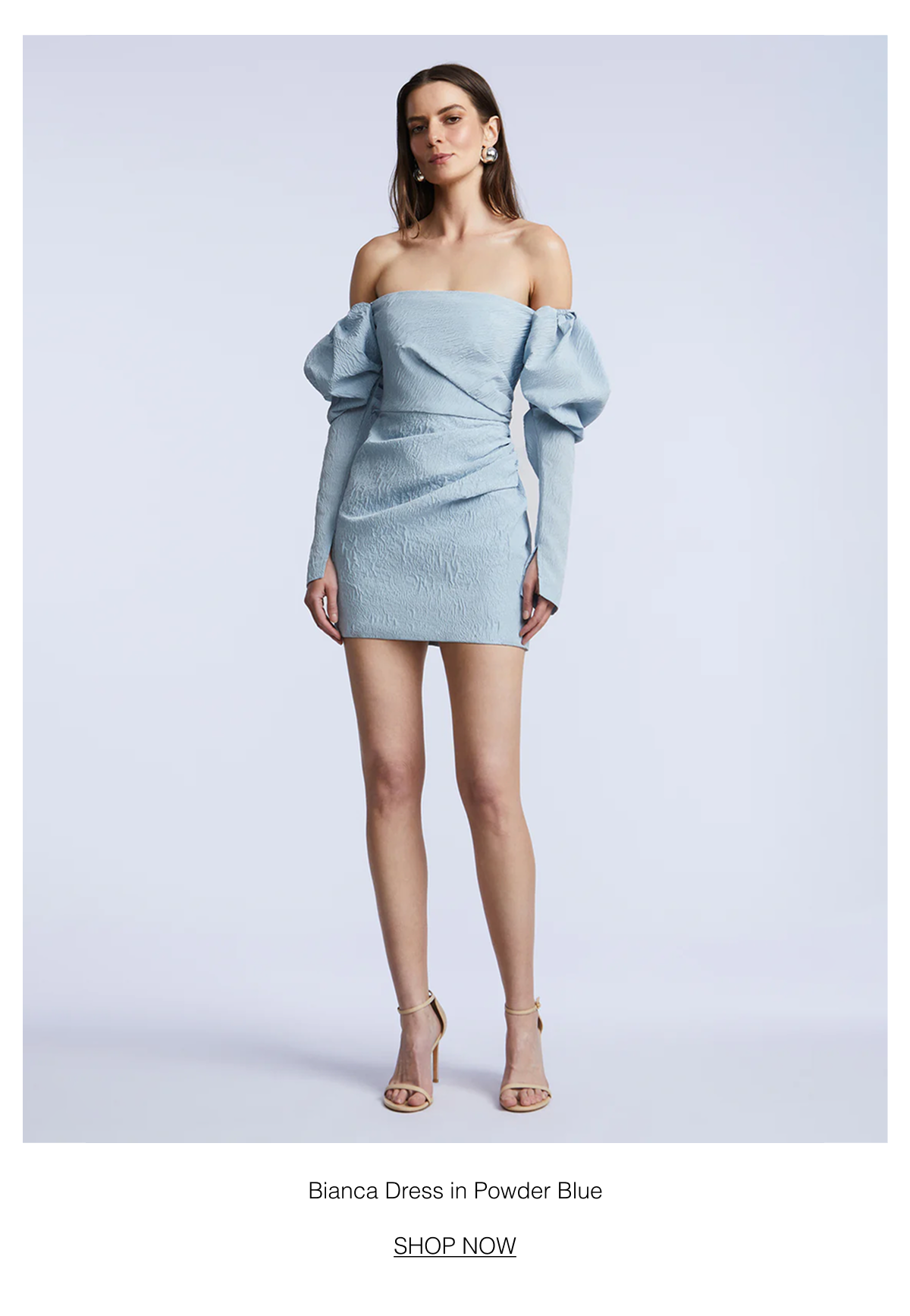 Shop the Bianca Dress in Powder Blue