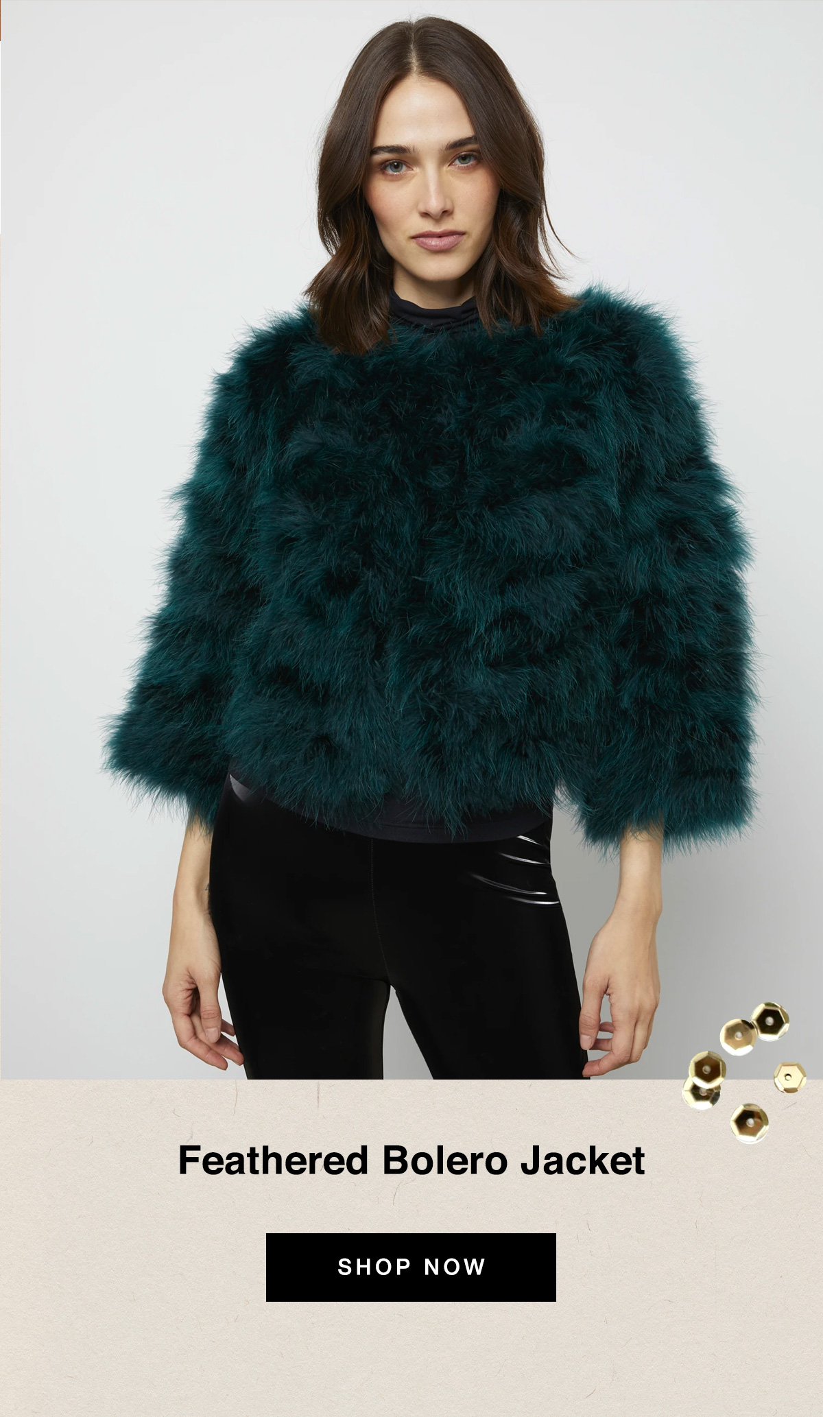 The Feathered Bolero Jacket
