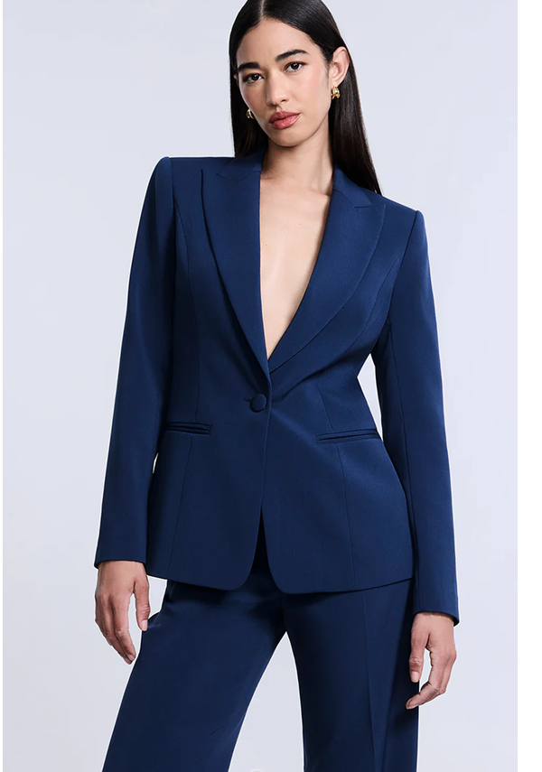Shop the Cady Blazer in Evening Blue