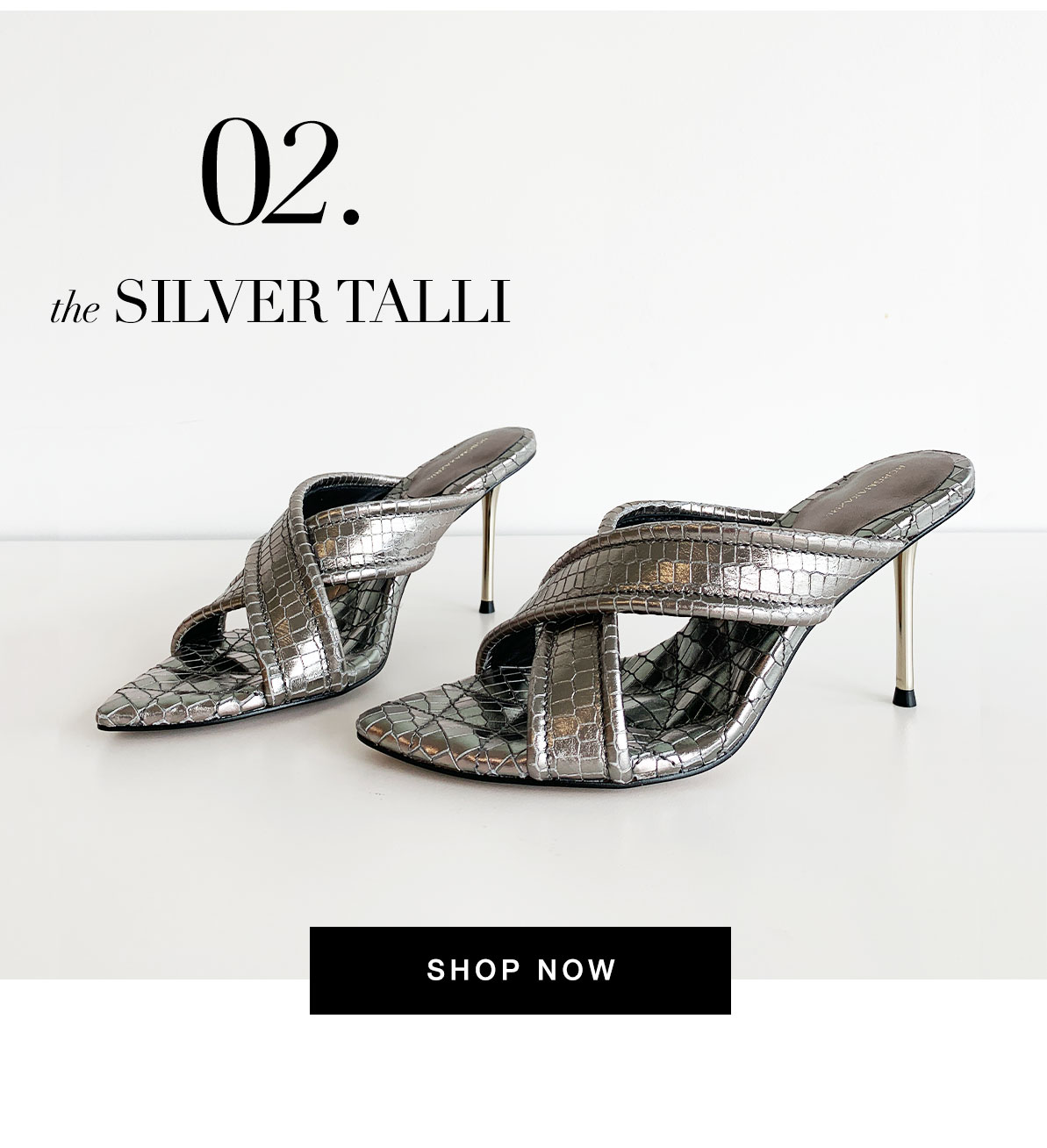 TALLI QUILTED STILETTO SANDAL