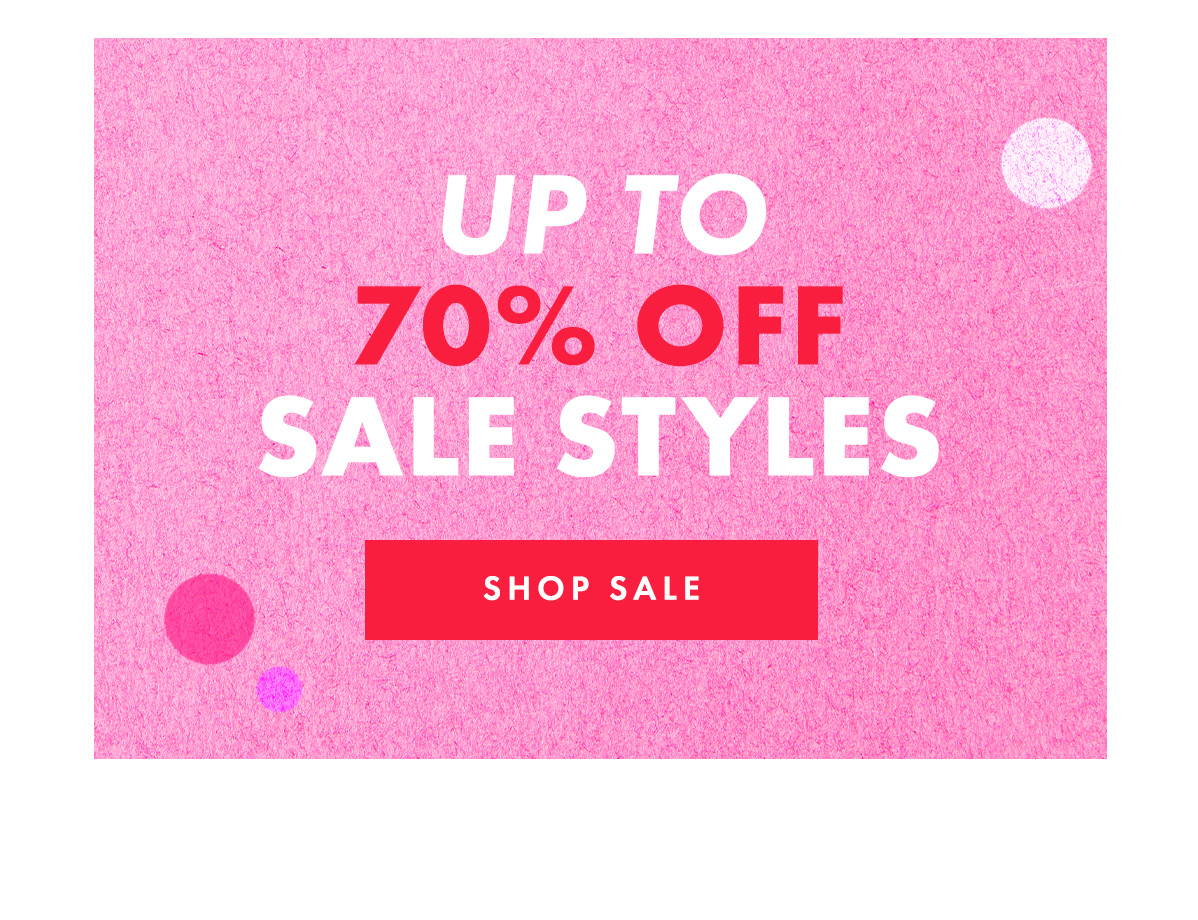 Up to 70% off Sale