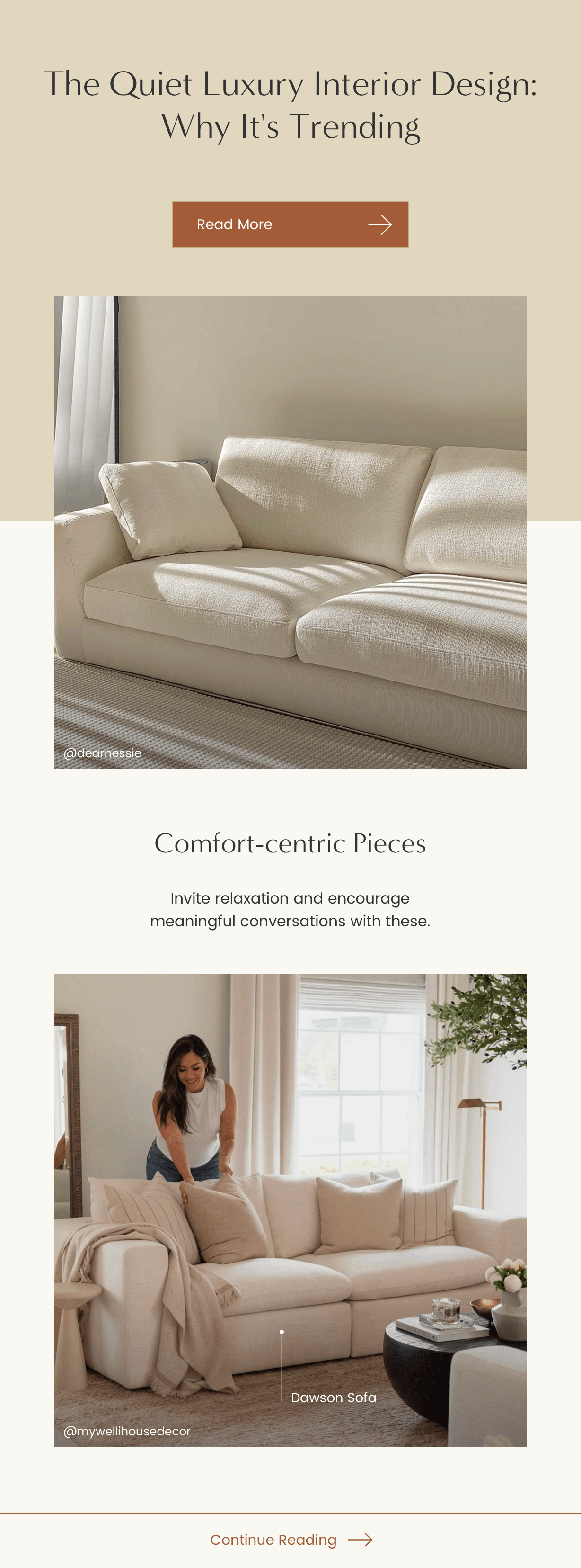 Quiet Luxury Interior Design: Read More >