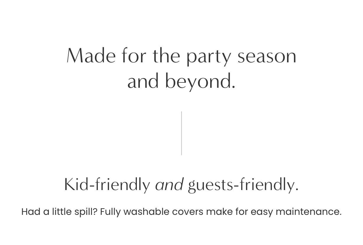 Made for the party season and beyond.