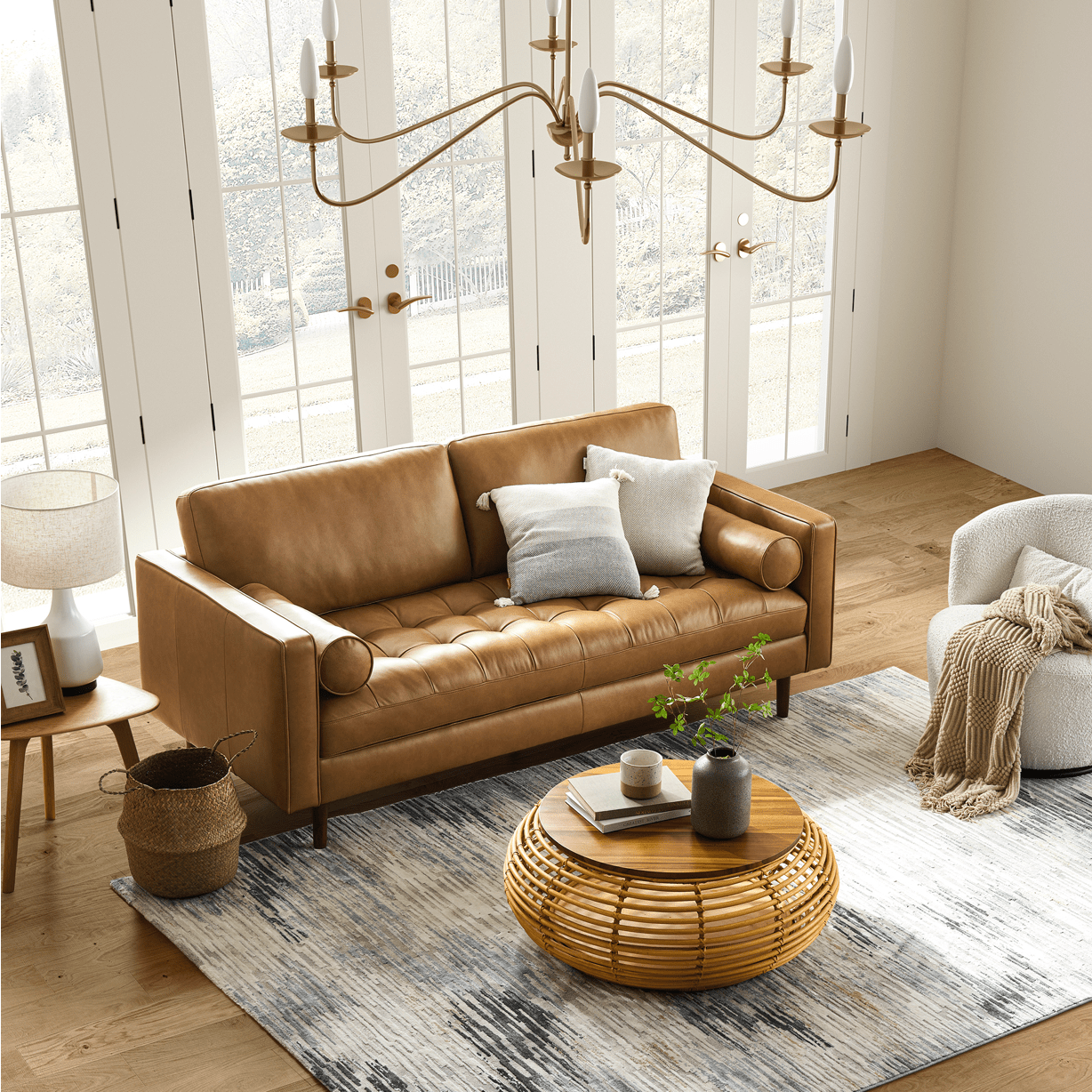 Madison Leather Sofa