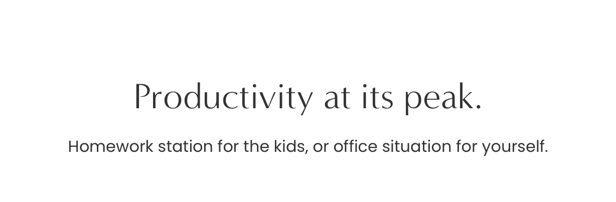 Productivity at its peak.