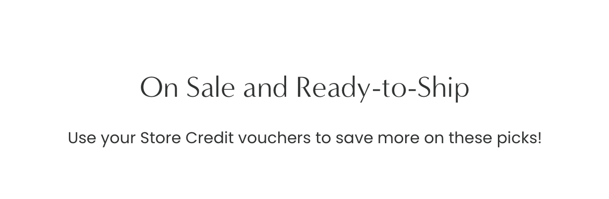 On Sale and Ready-To-Ship