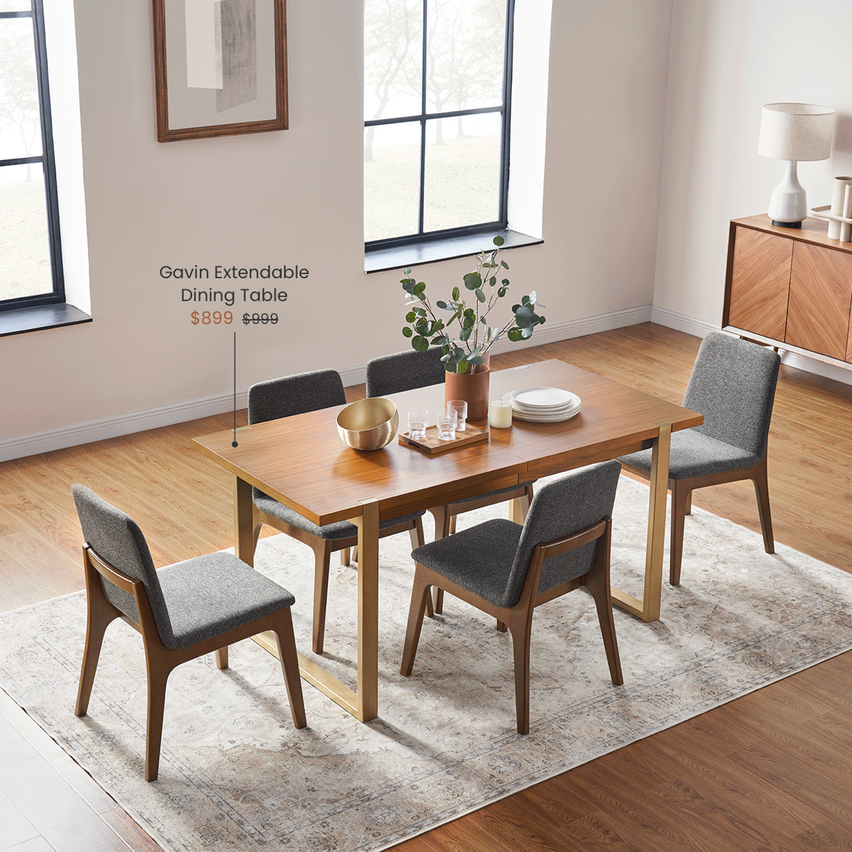 Gavin Extendable Dining Table