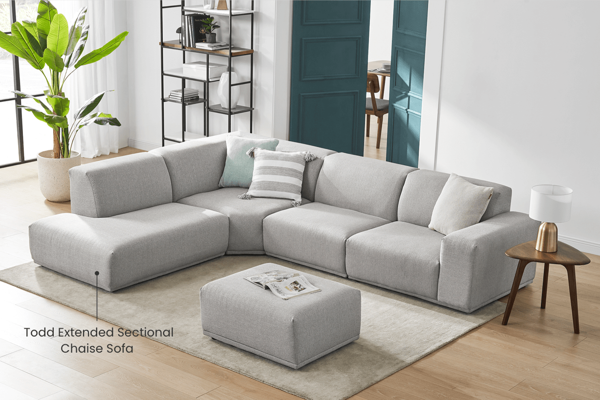Todd Extended Sectional Chaise Sofa
