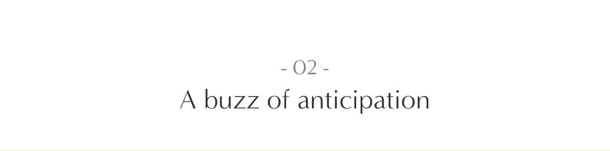 02. A buzz of anticipation