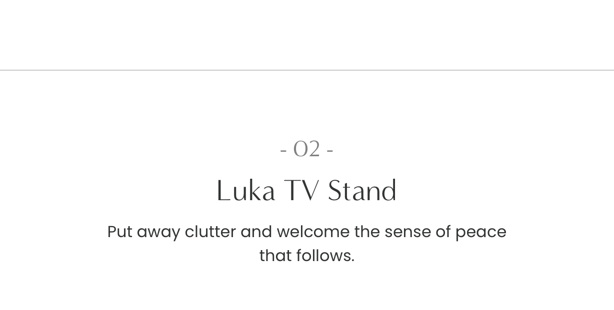 02. Luka TV Stand