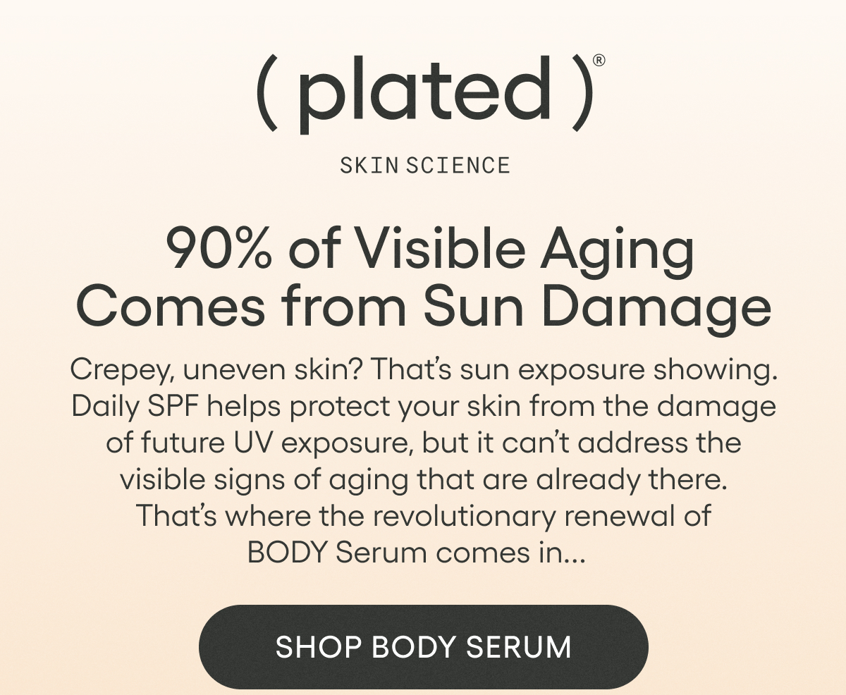 90% of visible aging comes from sun damage
