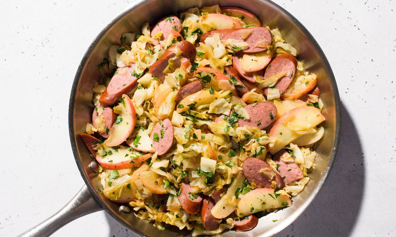 Buttery Persian Jeweled Rice and SweetSavory Kielbasa with Apples