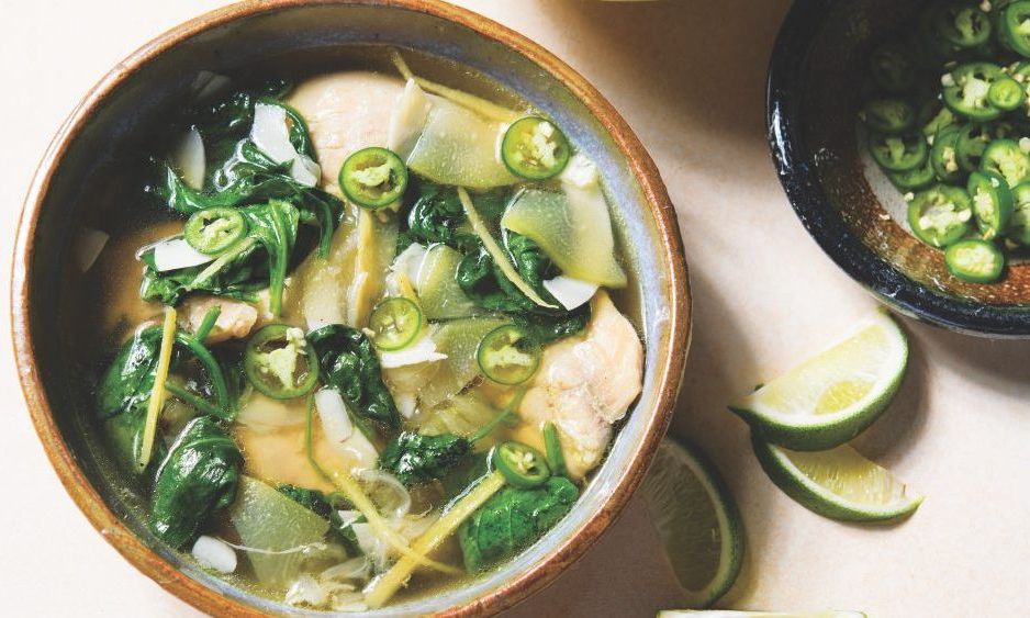 Refreshing Filipino Chicken Soup and Gingery Japanese Pork