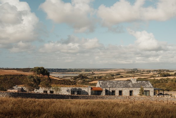 Estuary farmhouse, Cornwall