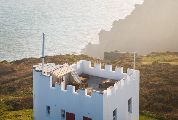The rooftop terrace at The Signal Station in Cornwall 