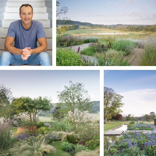 Marcus Barnett, and a sample of Marcus Barnett Studio's garden designs