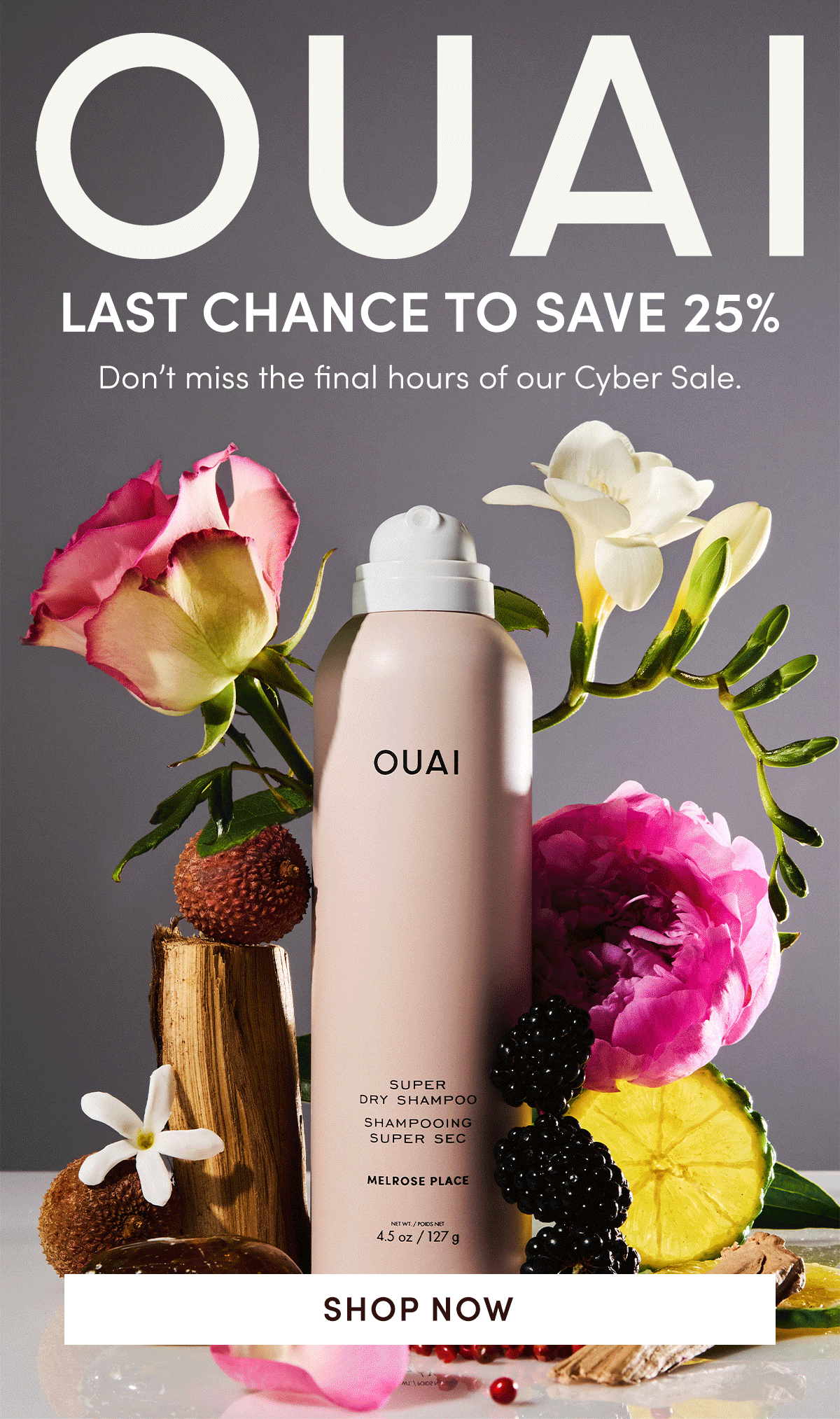 Last chance to save 25% on your OUAI