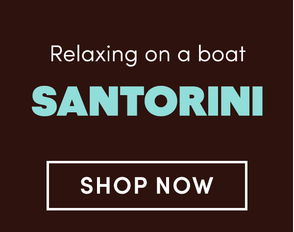 Relaxing on a boat - Santorini