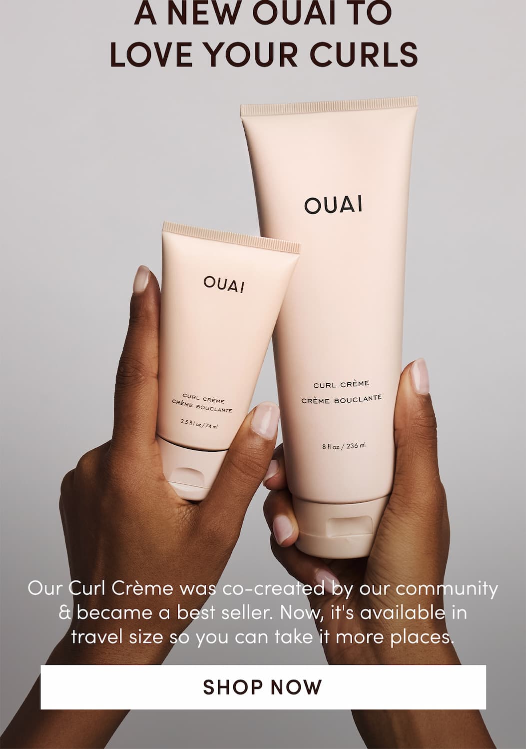Now there's a travel size of the Curl Crème you know & love.