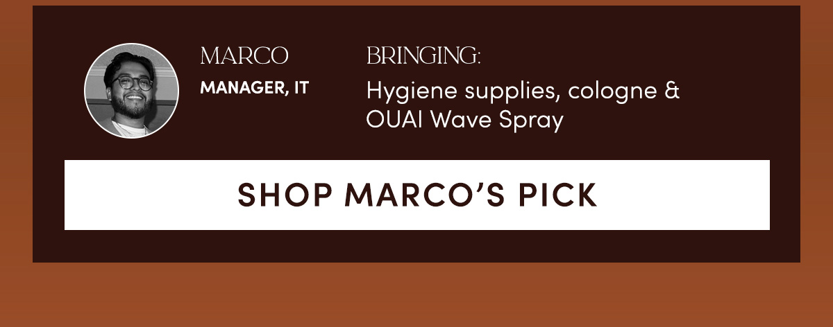 SHOP MARCO’S PICK