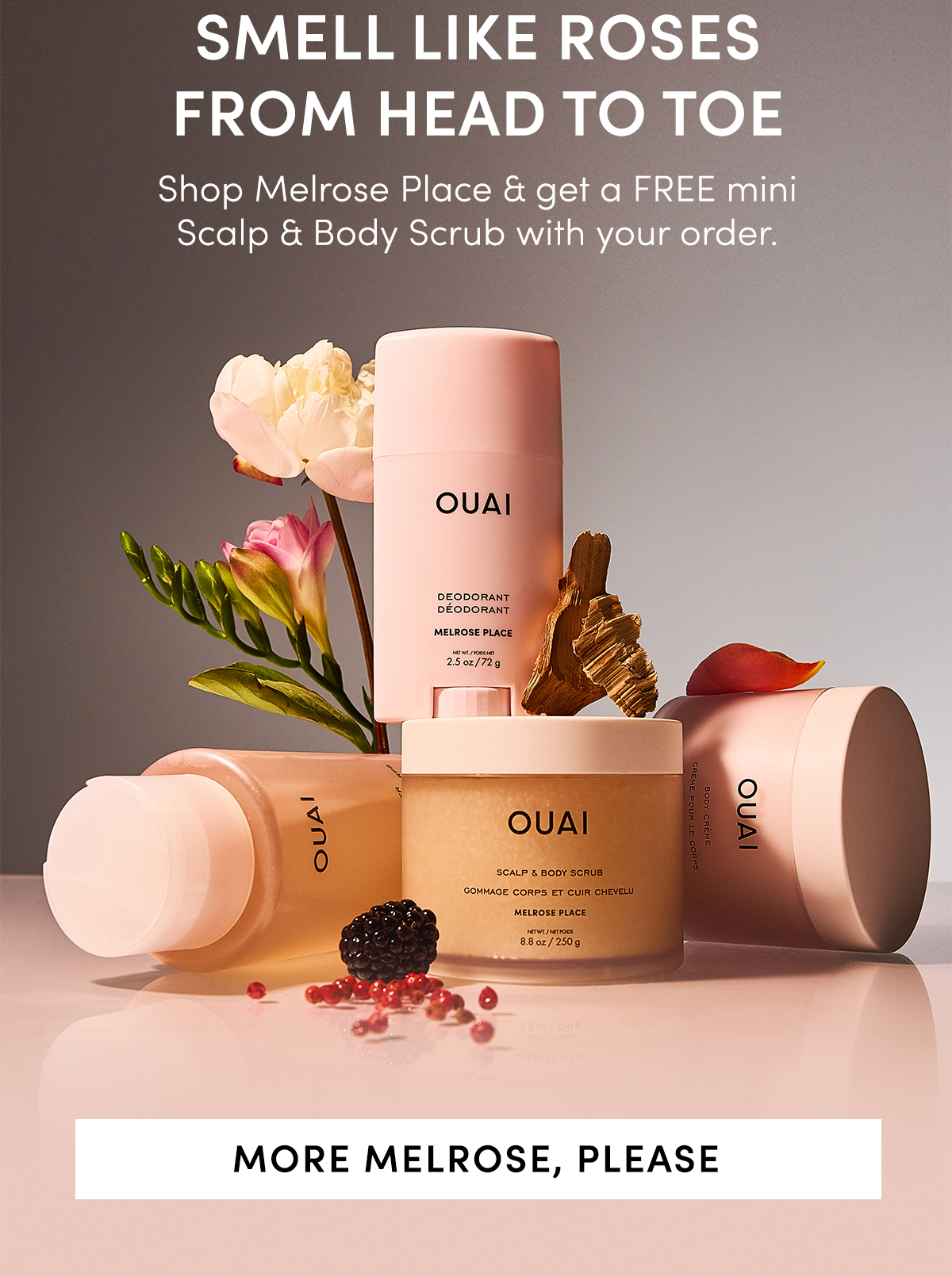 Smell Like Roses and Get a FREE mini Scalp & Body Scrub