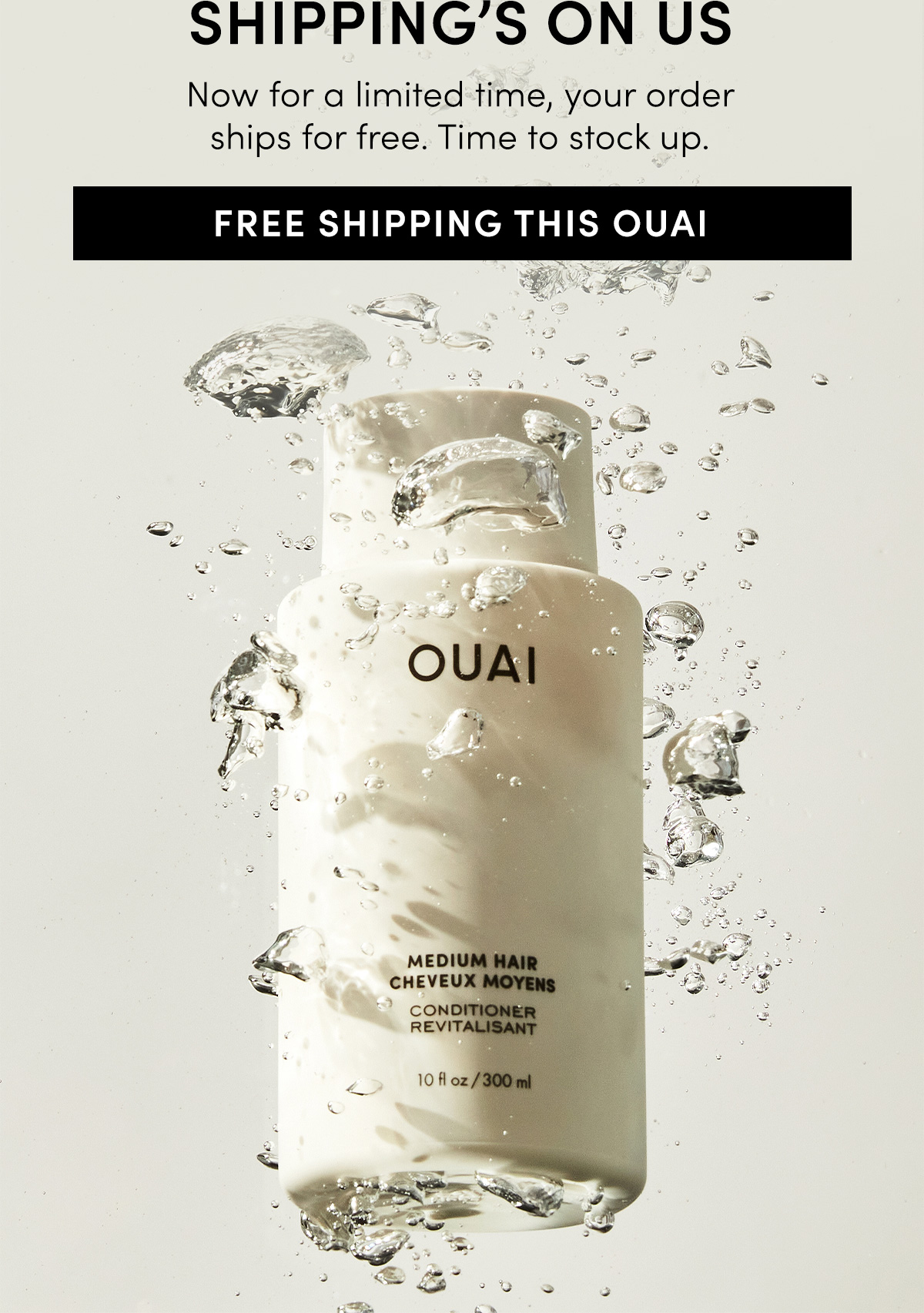 Free Shipping at OUAI