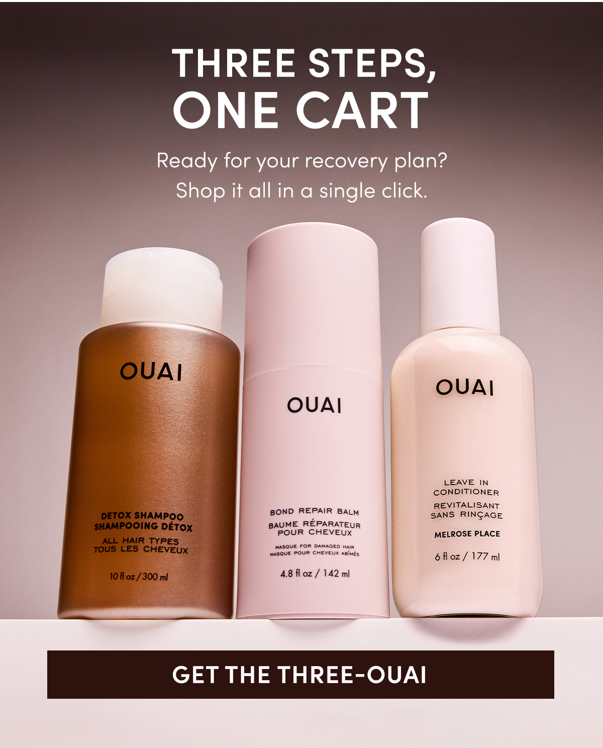 Three Steps, One Cart | Ready for your recovery plan? Shop it all in a single click.